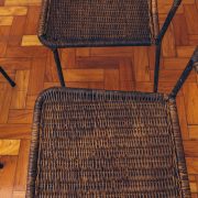 Cadeiras de Junco 5 - Originais de Época - Pé Palito Vintage