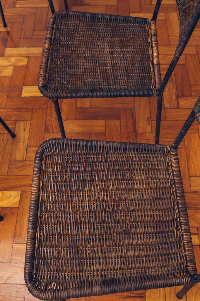 Cadeiras de Junco 5 - Originais de Época - Pé Palito Vintage
